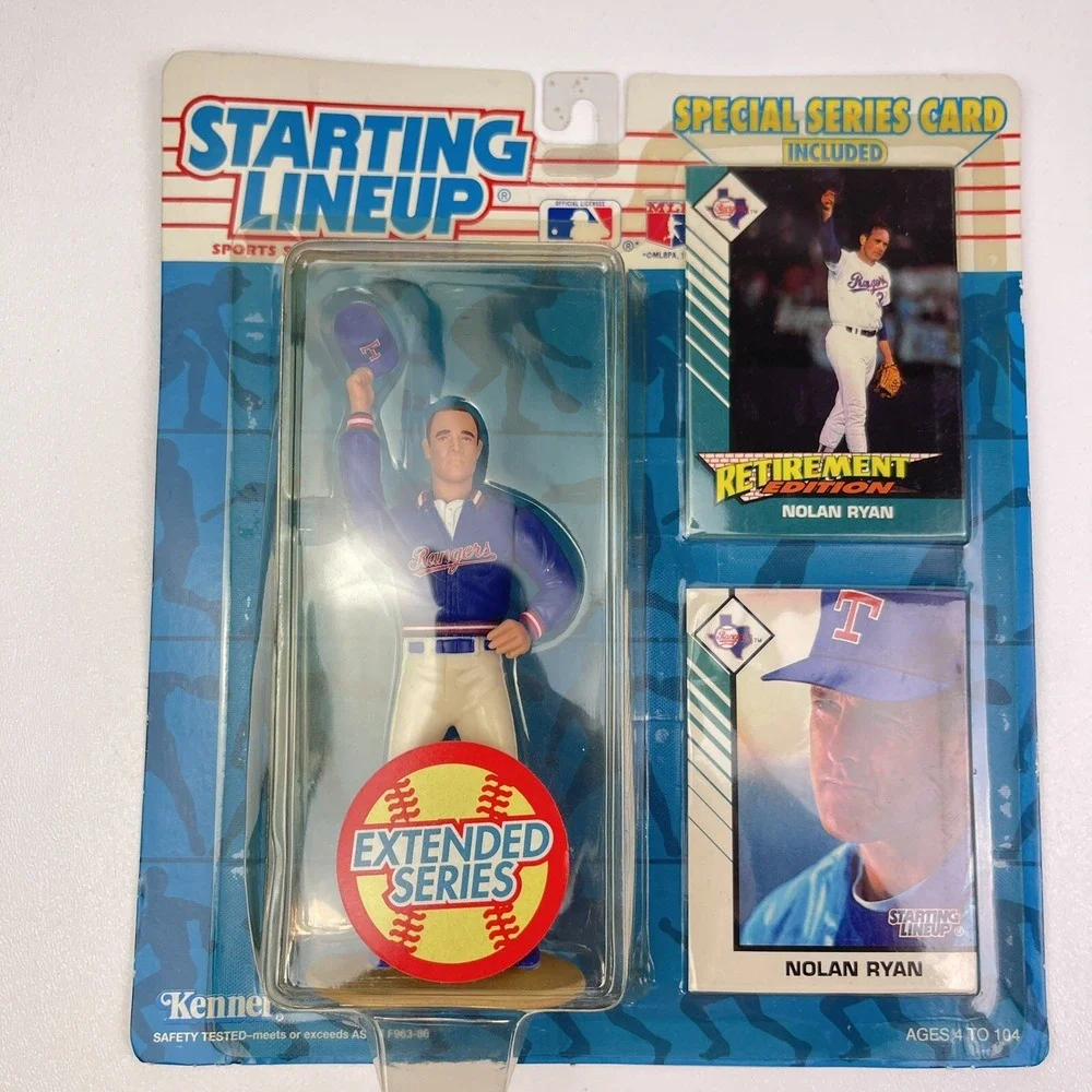 1993 Starting Lineup Nolan Ryan Rangers Extended Series Retirement Edition